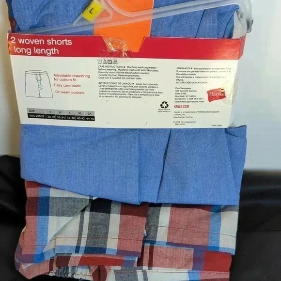 Hanes 2 woven long length shorts L (36/38) - Picture 3 of 7